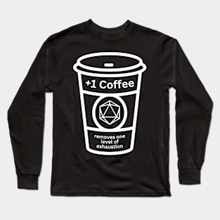 +1 Coffee (White) Long Sleeve T-Shirt